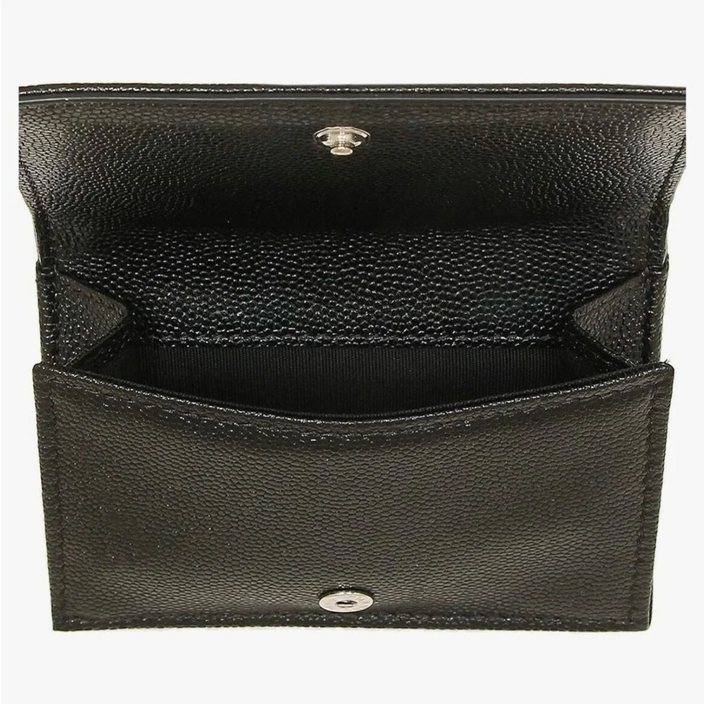 !NWT! CHANEL Black Caviar CC Logo Wallet - Picture 6 of 8